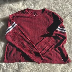 Hollister burgundy long sleeve